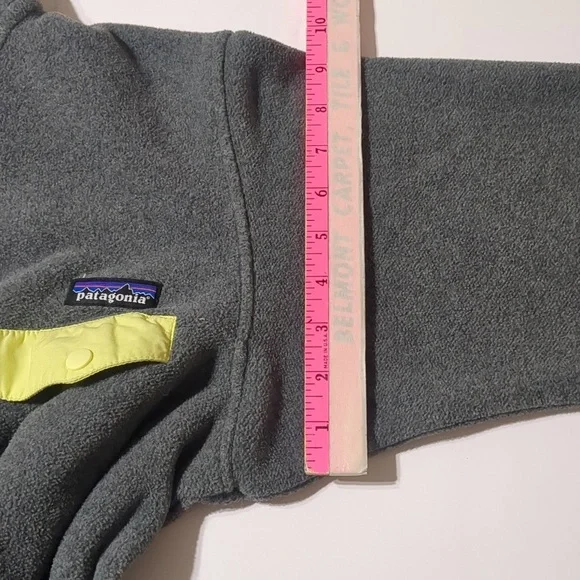Patagonia Women's Synchilla Snap T Fleece Pullover Grey M - Picture 7 of 8